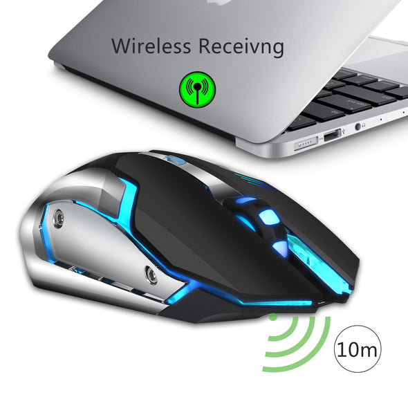 Wireless gaming mouse rechargeable  2.4G mouse with built-in 600mAh RGB