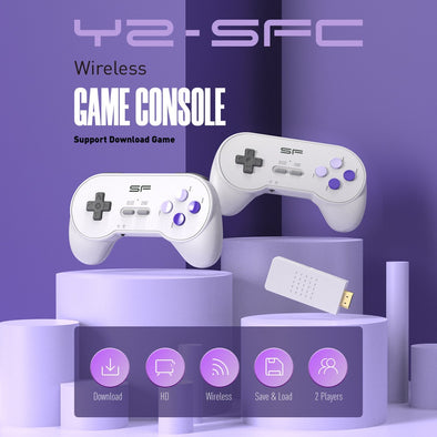 SFC Classic Retro Gaming Console Super SNES Wireless Doubles HD Gaming