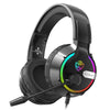 Head mounted gaming headset Soulbytes S19 wired RGB computer headset