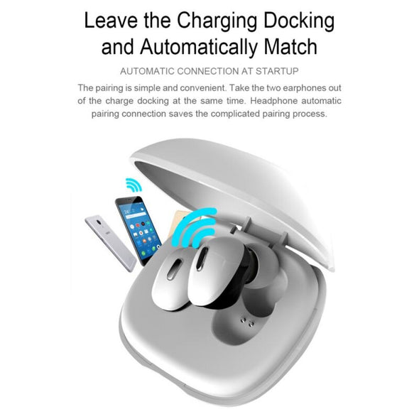 T2 Mini Bluetooth 5.0 Earphone Wireless  6MM Dynamic Unit With charging box