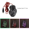 HXSJ Flow Crack Gaming Mouse Colorful Luminous MOUSE 7D Gaming Mouse