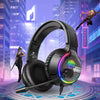 Head mounted gaming headset Soulbytes S19 wired RGB computer headset