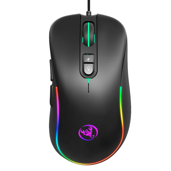 7D key gaming mouse  RGB luminous gaming wired mouse