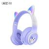 AKZ-02 light-emitting Cat's ears headworn Bluetooth headset wireless headset