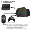 V500 gaming one handed keyboard  supports PS3 and PS4 gaming consoles