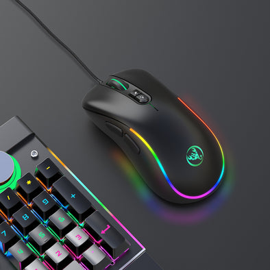 7D key gaming mouse  RGB luminous gaming wired mouse